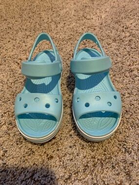 CROCS Kids Light Aqua Strap Sandals